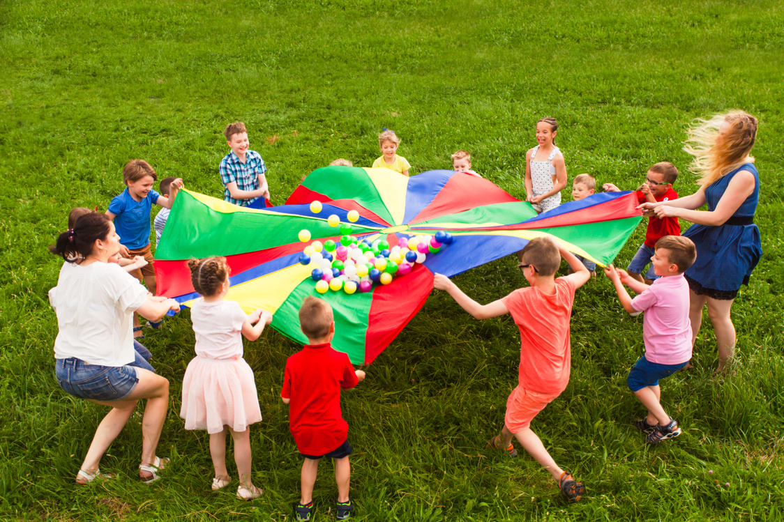 Kids in a Circle Playing Social Game